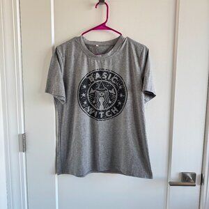 Basic Witch Grey T-Shirt, size L